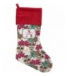 RNK Shops Flowers Christmas Stocking