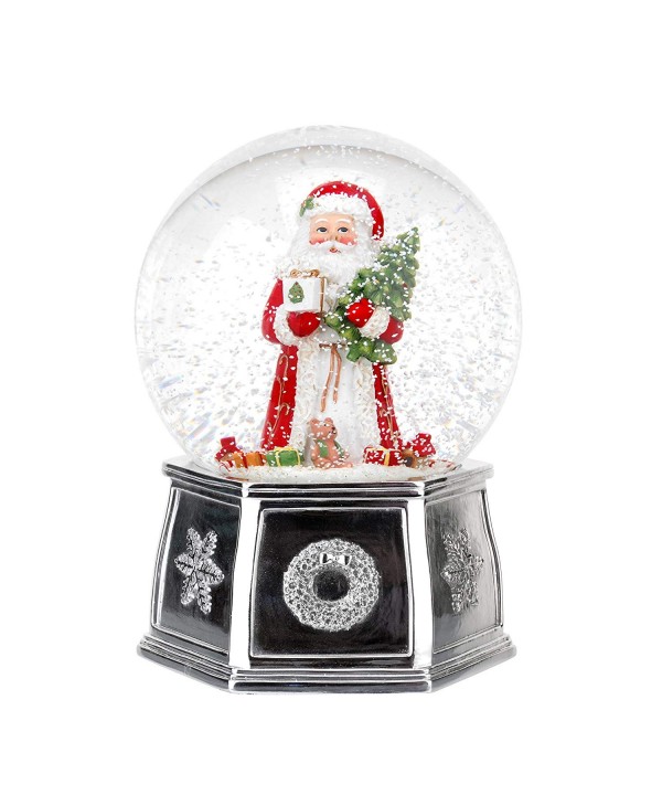 Spode Christmas Musical Santa Globe