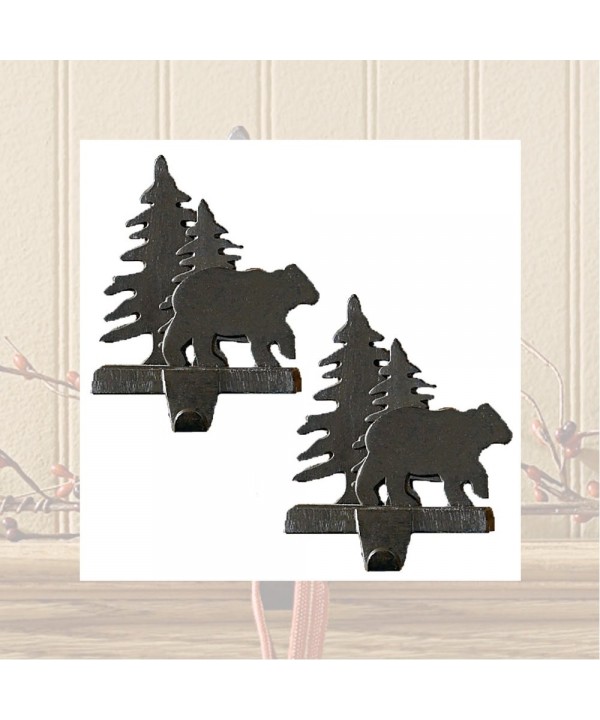 Bear Tree Stocking Hanger Set