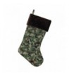 Northlight Camouflage Christmas Stocking Brown