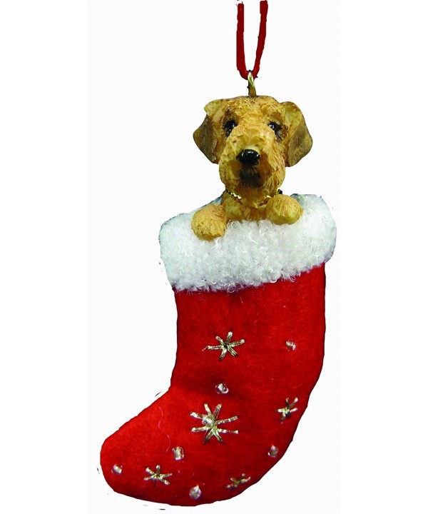 Pets ORN221 57 Airedale Stocking Ornament