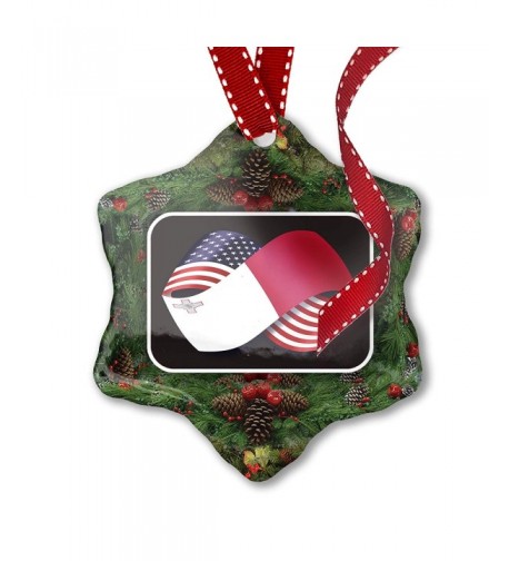 NEONBLOND Christmas Ornament Friendship Flags