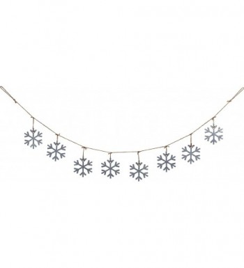 Galvanized Snowflake Garland Holiday Decoration