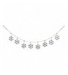 Galvanized Snowflake Garland Holiday Decoration