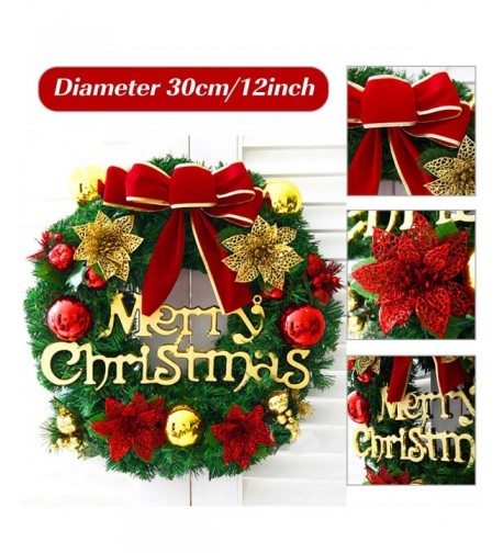 ZOINDSC Christmas Wreaths Outdoor Decorative