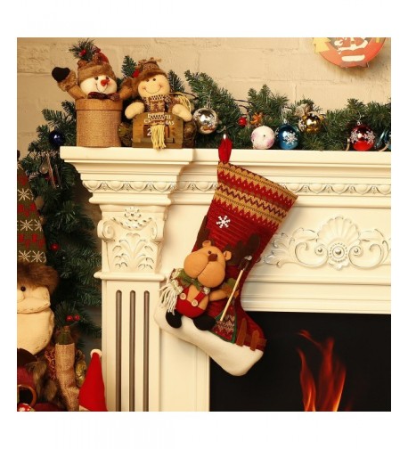 Classic Christmas Stockings Reindeer Decoration