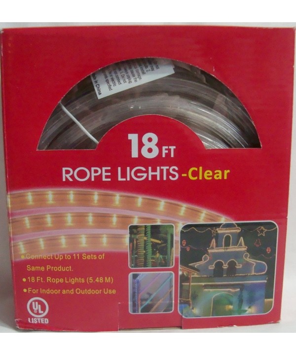 18 Ft Clear Rope Lights