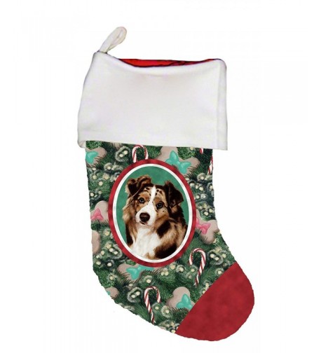 Australian Shepherd Red Merle Christmas