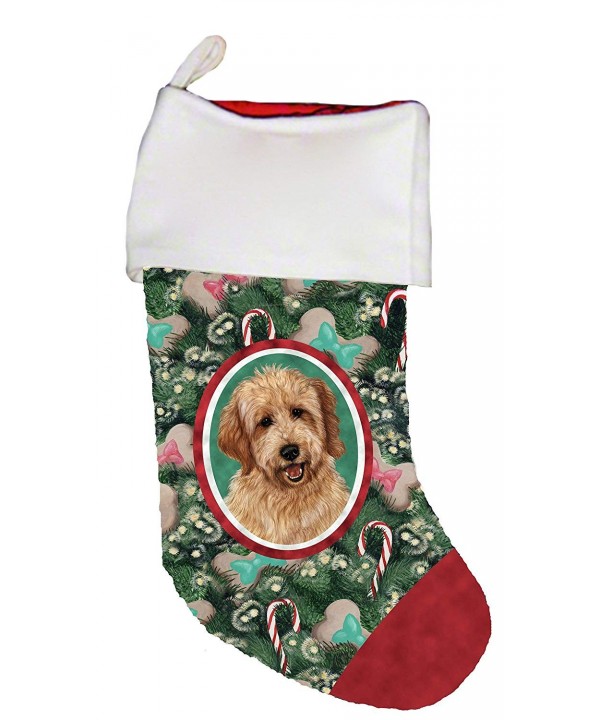 Goldendoodle Red Breed Christmas Stocking
