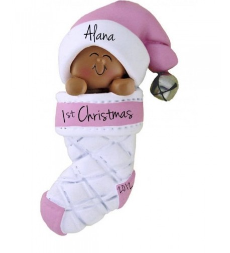 African American Baby Christmas Stocking