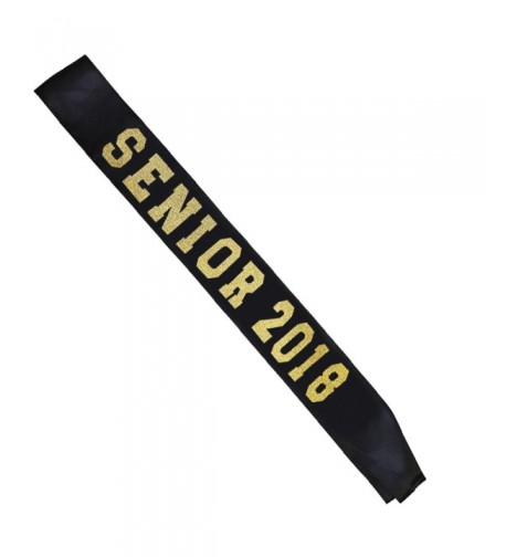 Partyprops Black Senior 2018 Satin