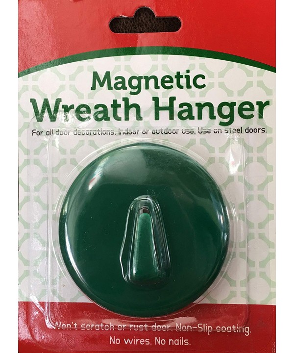 Magnetic Wreath Holder Steel Doors