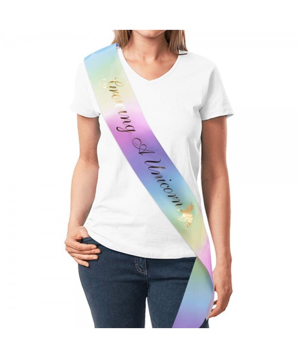 Growing Unicorn Sash Sprinkle Multi Color