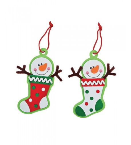 Snowman Stocking Christmas Ornament Craft