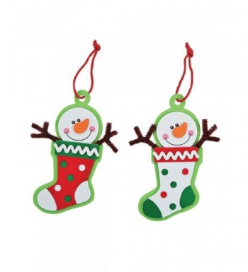 Snowman Stocking Christmas Ornament Craft