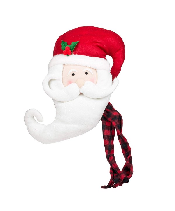 Santa Buffalo Fabric Christmas Topper