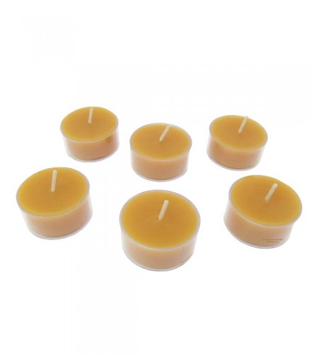 100 Beeswax Hour Tealights Clear