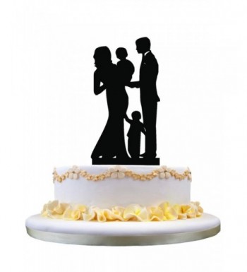 Wedding Topper Family Silhouette Anniversary