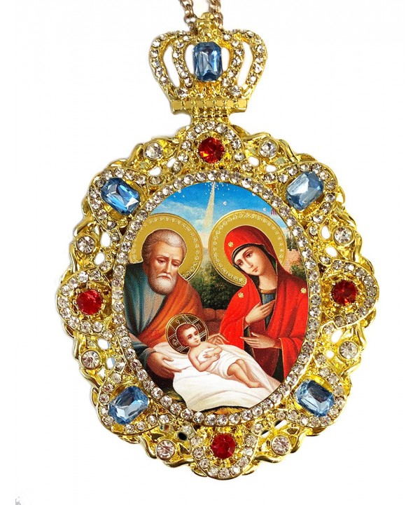 Jeweled Nativity Religious Christmas Ornament