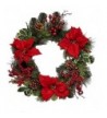 Worth Imports Spruce Poinsettia Wreath