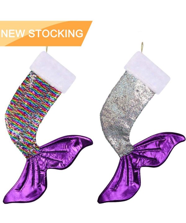 Jolik Color Reversible Christmas Stocking Reversible Sequin Stocking