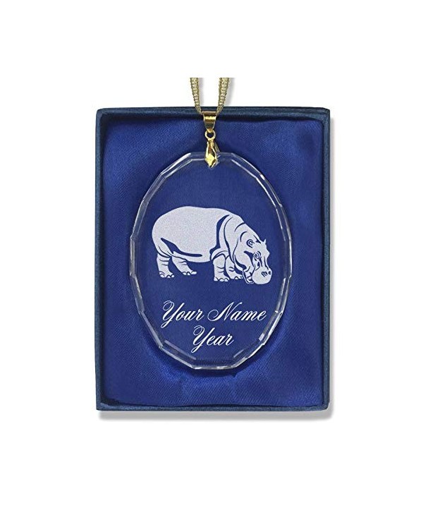 SkunkWerkz Christmas Hippopotamus Personalized Engraving