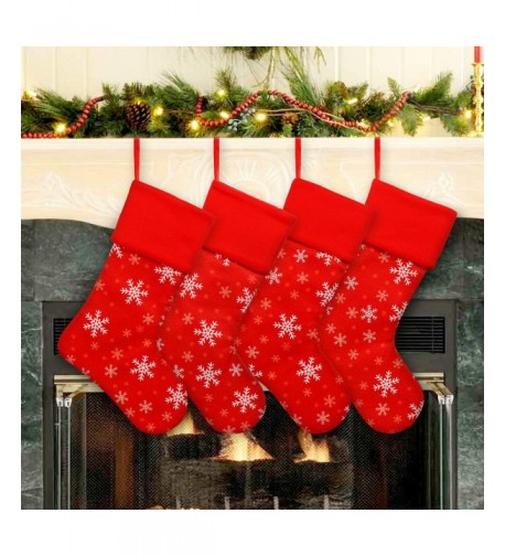 Ivenf Christmas Stockings Snowflake Decorations