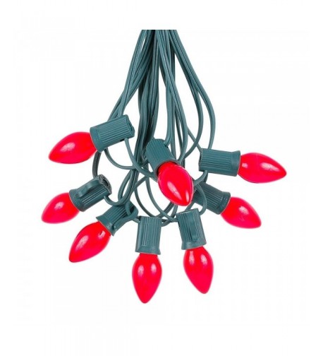 Novelty Lights Red Ceramic Christmas