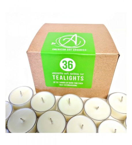 American Soy Tealights hour burn