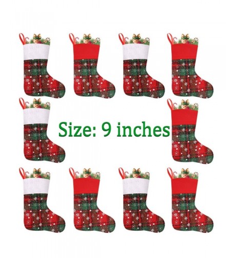 Vanteriam Christmas Stockings Snowflakes Decorations