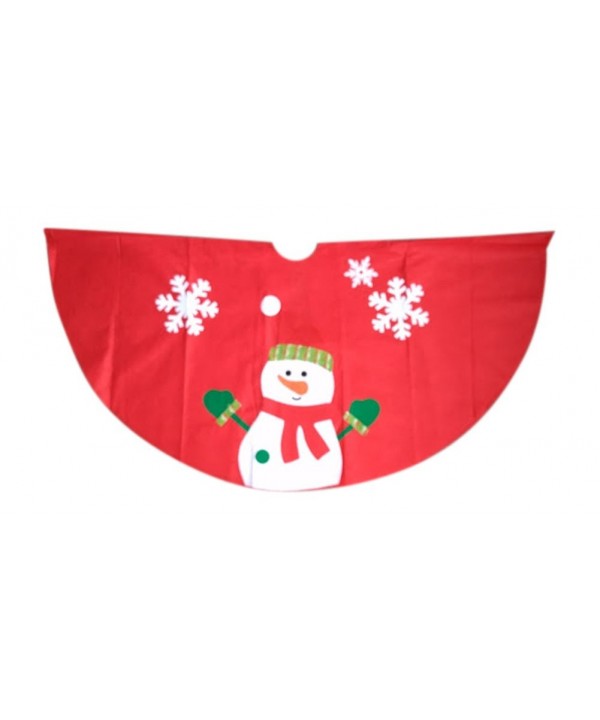 Festive Holiday Character Skirt Snowman