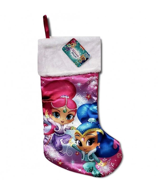 Shimmer Printed Holiday Christmas Stocking