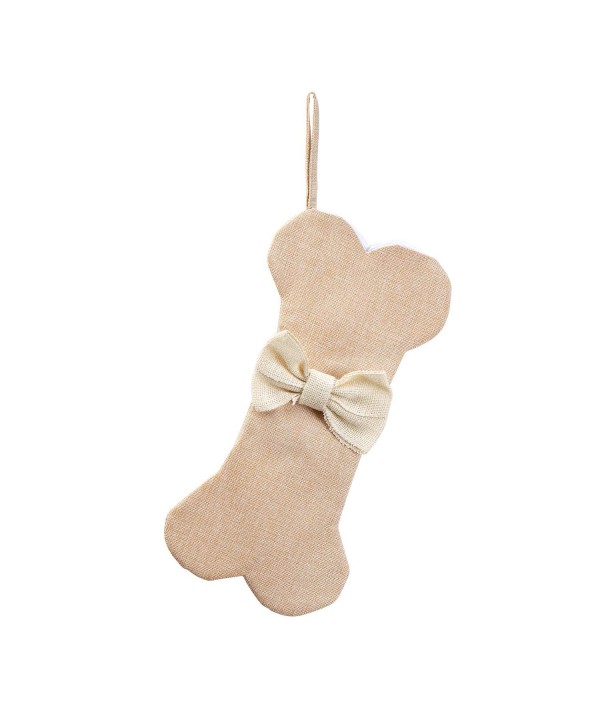 WeiVan Dog Christmas Stockings Beige