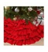 NIGHT GRING Burlap Ruffled Christmas Decorations