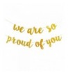 Glittery Proud Banner Graduation Decorations