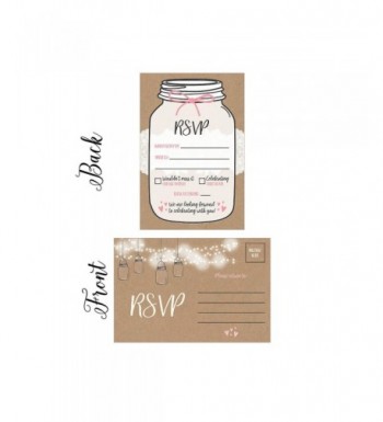 Postcards Envelopes Engagement Bachelorette Invitations