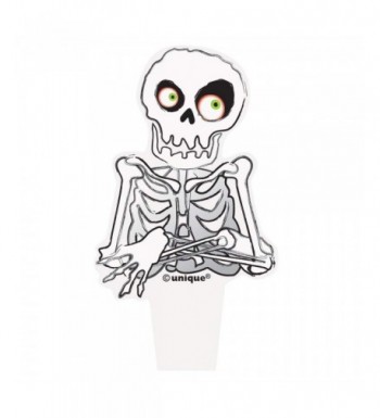 Plastic Skeleton Halloween Cupcake Toppers