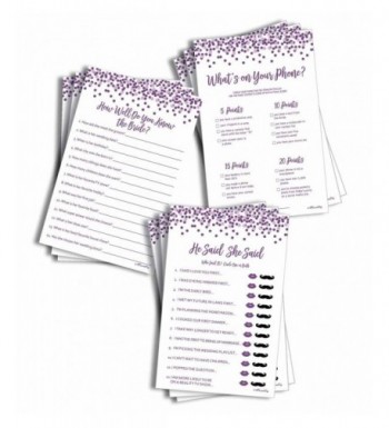 Purple Confetti Bridal Shower 150 sheets