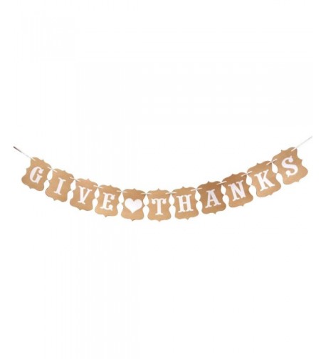 Give Thanks Heart Banner Style
