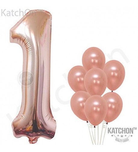 KATCHON Rose Gold Number Balloon