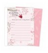 Invitations Envelopes Ladybug Flowers Butterflies