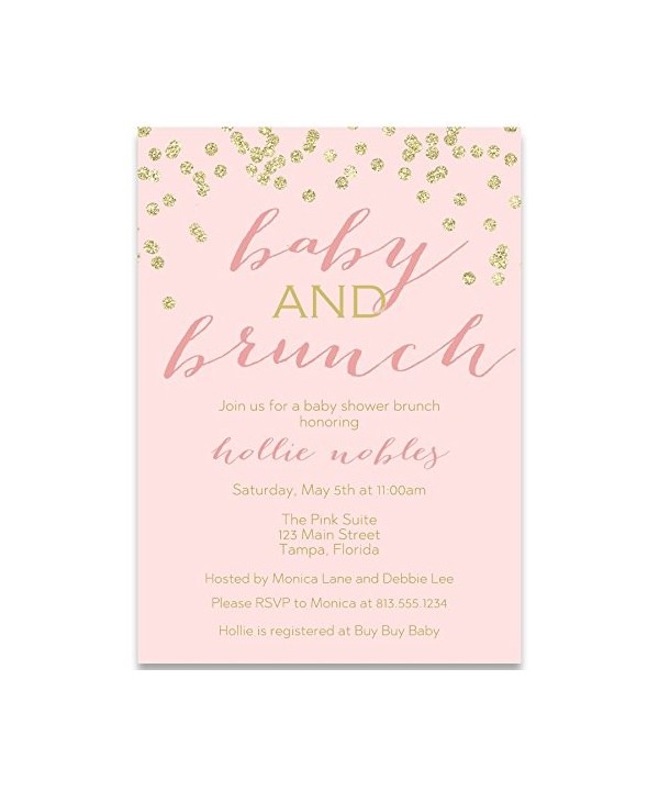 Invitations Champagne Confetti Glitter Envelopes