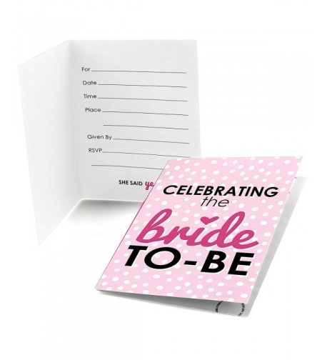 Bride Be Fill Bachelorette Invitations