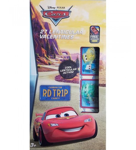 Disney Pixar Cars Lenticular Valentines