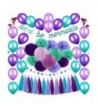 Tatuo Supplies mermaids Balloons Decorations