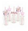 Little Cowgirl Paper Straw Decor