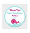 Personalized Whale Party Favor Stickers