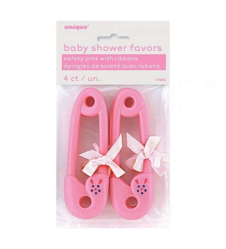 Pink Diaper Ribbon Shower Favors