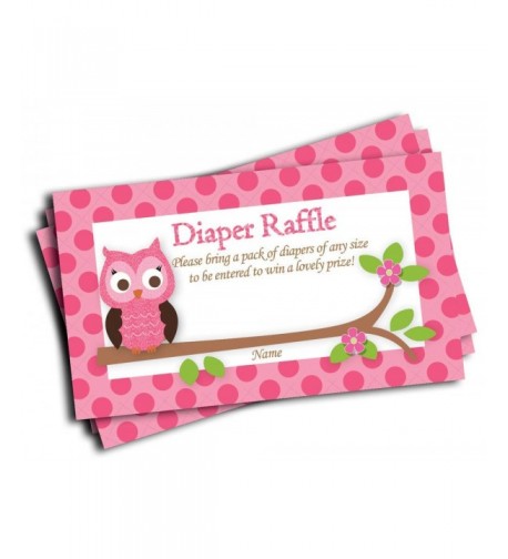 Printed Diaper Raffle Tickets 50 cards