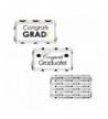 Congrats Miniatures Wrapper Stickers Graduation